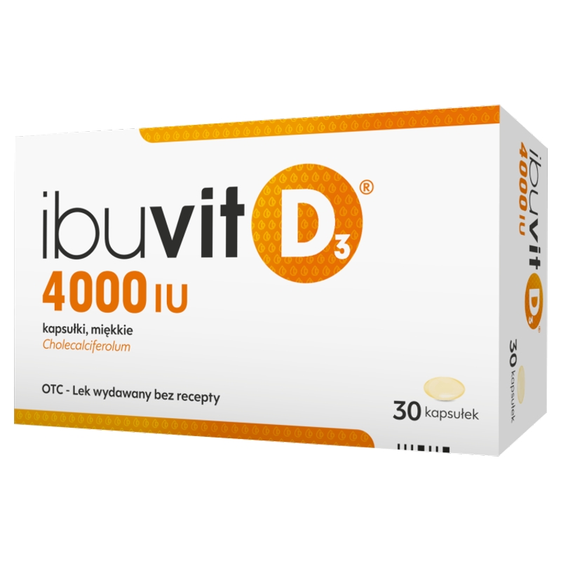 Ibuvit D3 4000 IU, kapsułki z witaminą D3, 30 szt.