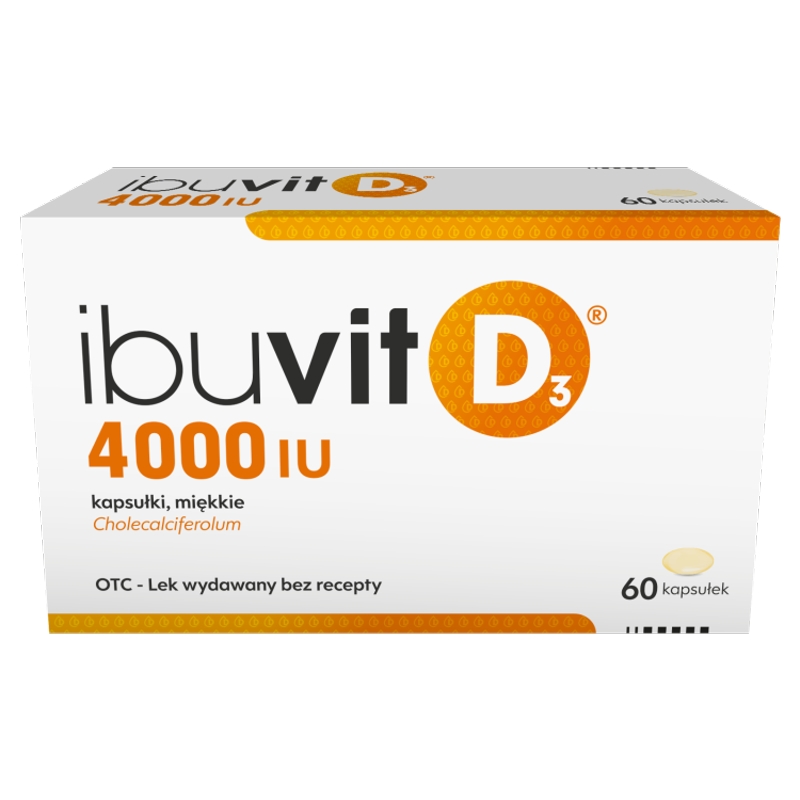Ibuvit D3 4000 IU , kapsułki z witaminą D, 60 szt.