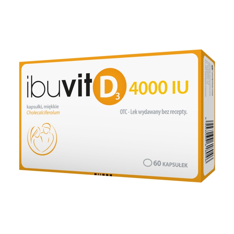 Ibuvit D3 4000 IU , kapsułki z witaminą D, 60 szt.