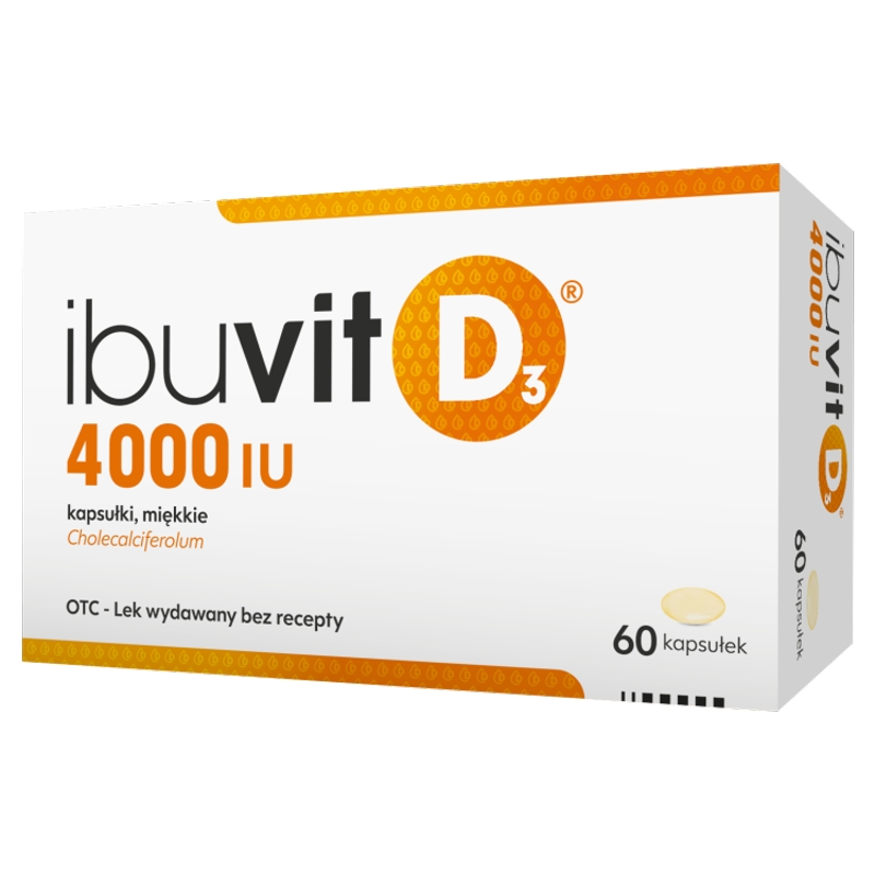 Ibuvit D3 4000 IU  kapsułki z witaminą D, 60 szt. 