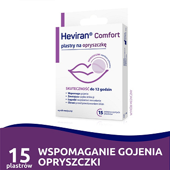 Heviran Comfort , plastry na opryszczkę, 15 szt.