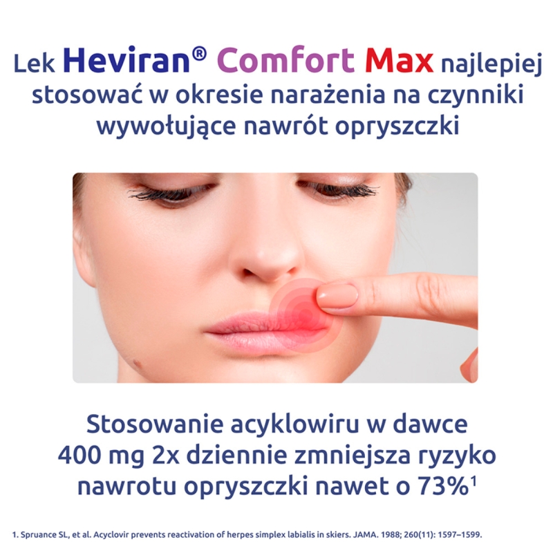 Heviran Comfort Max tabl. 400 mg, 60 tabletek powlekanych