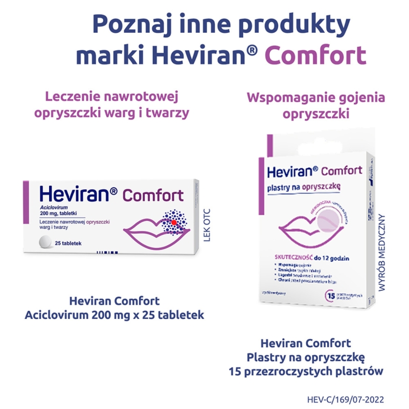 Heviran Comfort Max tabl. 400 mg, 60 tabletek powlekanych