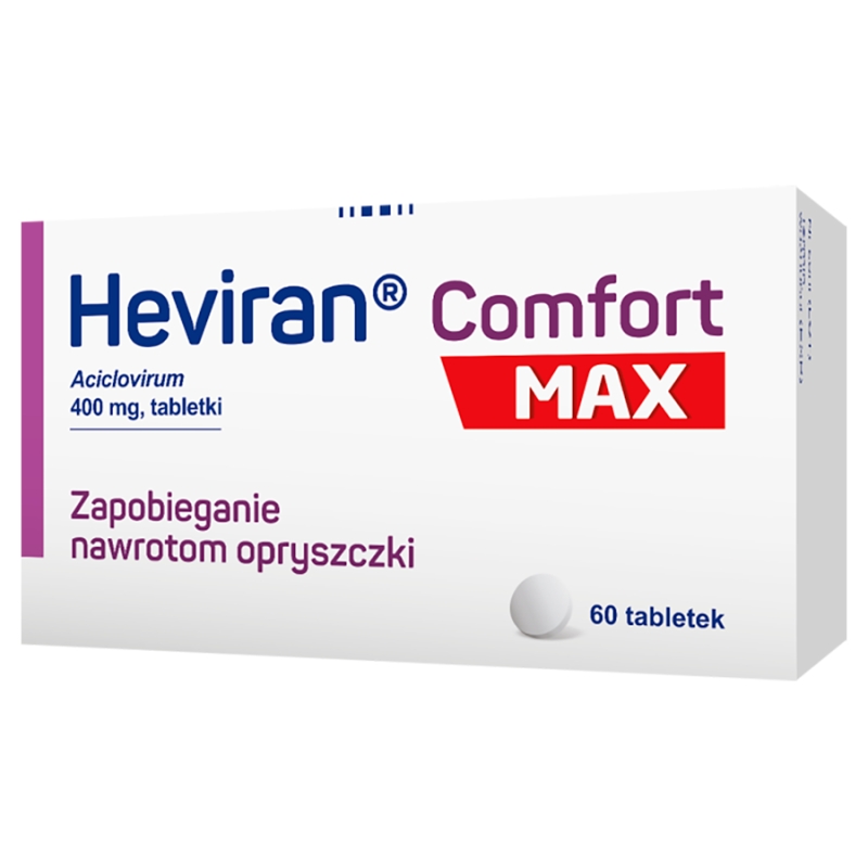 Heviran Comfort Max tabl. 400 mg 60 tabletek powlekanych