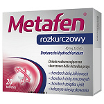 Metafen rozkurczowy , tabletki o działaniu rozkurczającym na bóle brzucha, 20 szt.