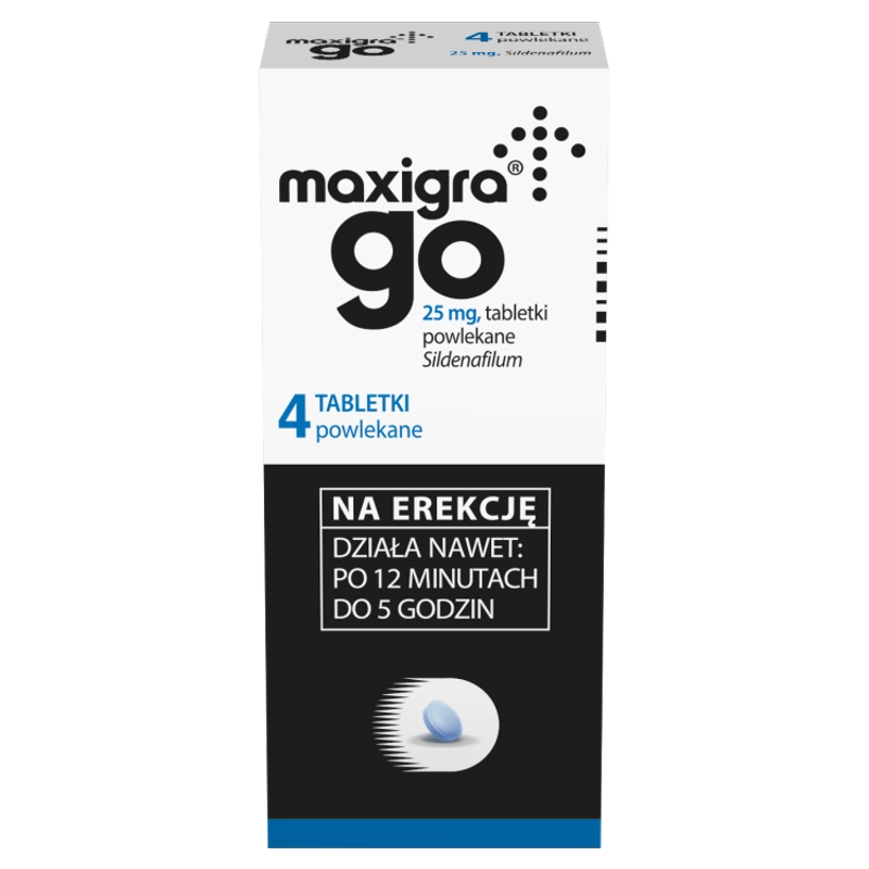 Maxigra Go, tabletki na erekcję, 4 szt.