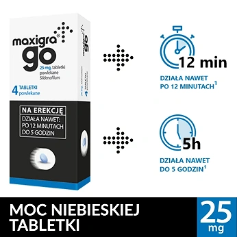 Maxigra Go, tabletki na erekcję, 4 szt.