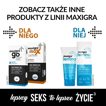 Maxigra Go, tabletki na erekcję, 4 szt.