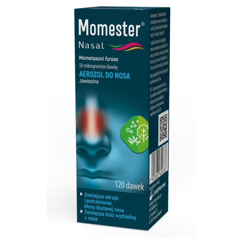 Momester Nasal aerozol do nosa zawiesina 0,05mg/dawkę, 120 dawek