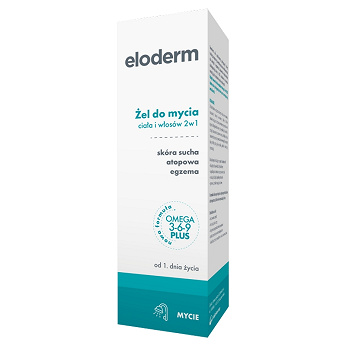 Eloderm, żel do mycia ciała i włosów 2 w 1, 200 ml
