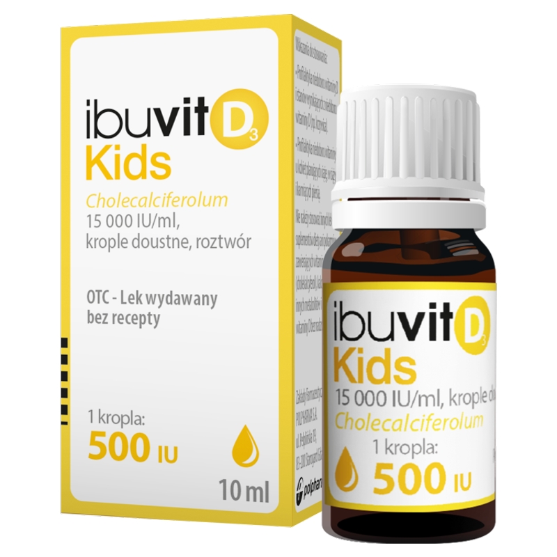 Ibuvit D3 Kids 15 000 IUml , krople, 10ml