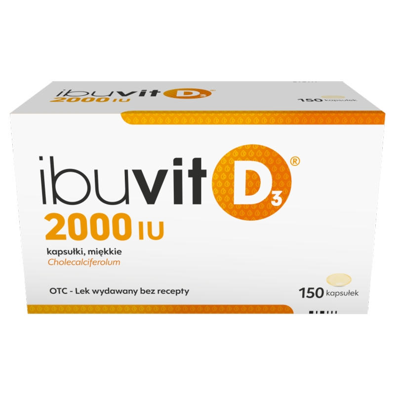 Ibuvit D3 2000 IU, 150 kapsułek