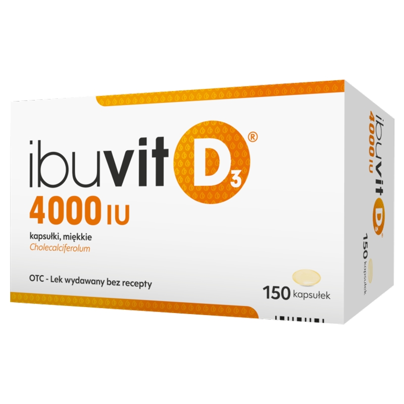 Ibuvit D3 4000 IU kapsułki miękkie, 150 szt. 