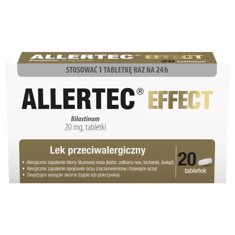 Allertec Effect 20 mg, 20 tabletek