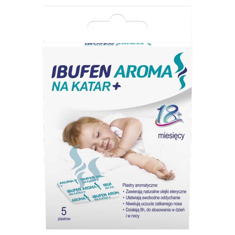 Ibufen Aroma 18M+, plastry aromatyczne na katar, 5 szt.