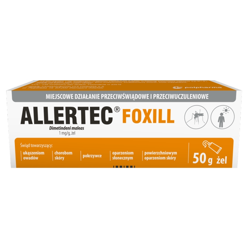 Allertec Foxill 1 mg/g, żel, 50 g