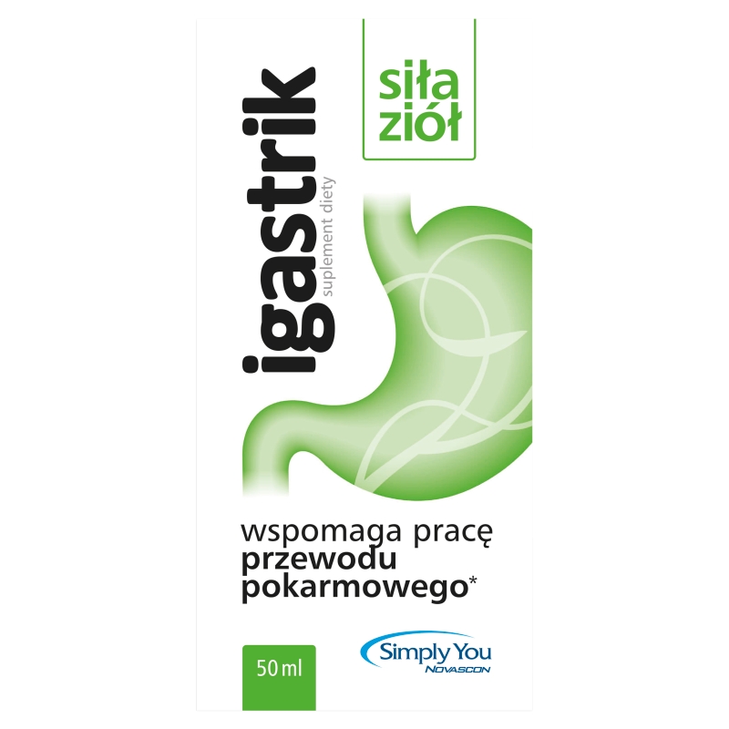 Igastrik, płyn doustny ze składnikami wspierającymi układ pokarmowy, 50 ml