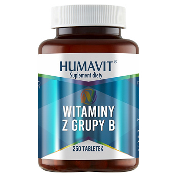 Humavit N, tabletki z witaminami z grupy B, 250 szt.