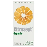Citrosept Organic, krople ze składnikami wspierającymi w przeziębieniu z ekstraktem z grejpfruta, 100 ml