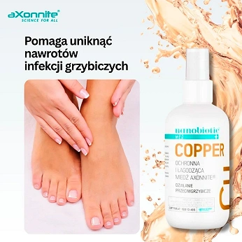 Nanobiotic Med Copper, spray o działaniu przeciwgrzybiczym, 150 ml