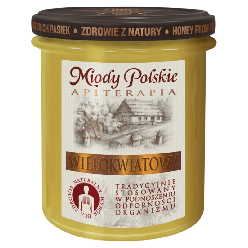 Miód nektarowy wielokwiatowy , wspomagający odporność organizmu, 400 g