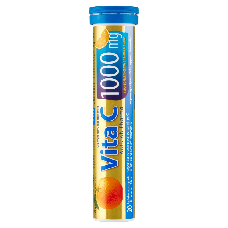 ActivLab Pharma Vita C 1000 mg smak pomarańczowy, 20 tabletek musujących