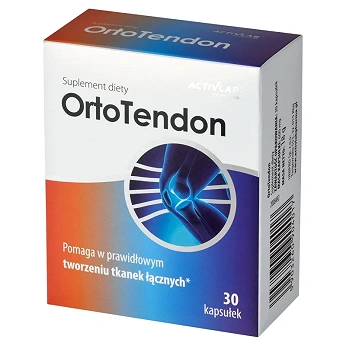 OrtoTendon , kapsułki ze składnikami wspomagającymi tworzenie tkanek łącznych, 30 szt.