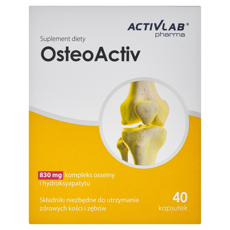 OsteoActive kapsułki ze składnikami wspomagającymi utrzymanie zdrowych kości i zębów, 40 szt.