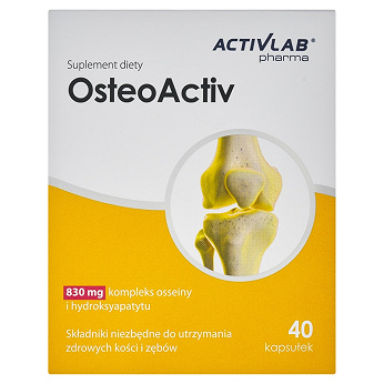 OsteoActive, kapsułki ze składnikami wspomagającymi utrzymanie zdrowych kości i zębów, 40 szt.