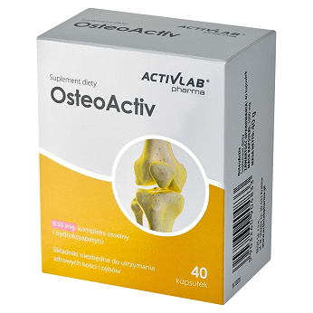 OsteoActive, kapsułki ze składnikami wspomagającymi utrzymanie zdrowych kości i zębów, 40 szt.