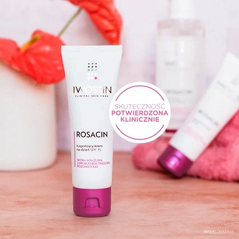 Iwostin Rosacin, krem na dzień do cery z problemem trądziku różowatego, SPF 15, 40 ml