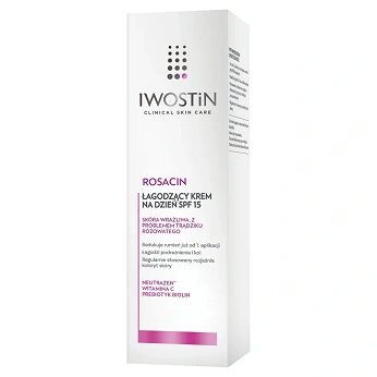 Iwostin Rosacin, krem na dzień do cery z problemem trądziku różowatego, SPF 15, 40 ml