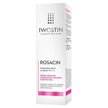 Iwostin Rosacin, krem na dzień do cery z problemem trądziku różowatego, SPF 15, 40 ml