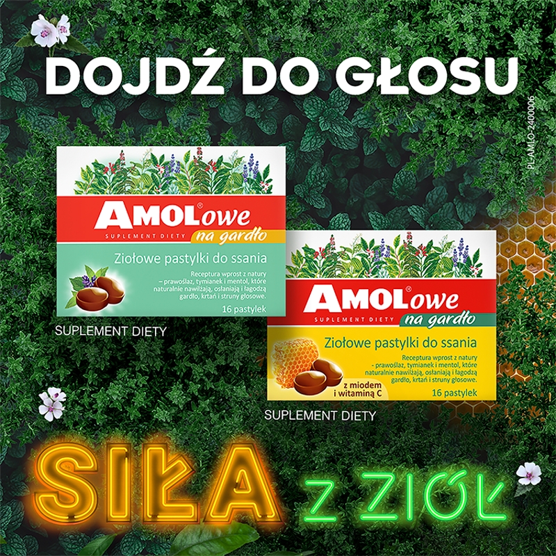 Amolowe , ziołowe pastylki, 16 szt. KRÓTKA DATA 30.05.2025