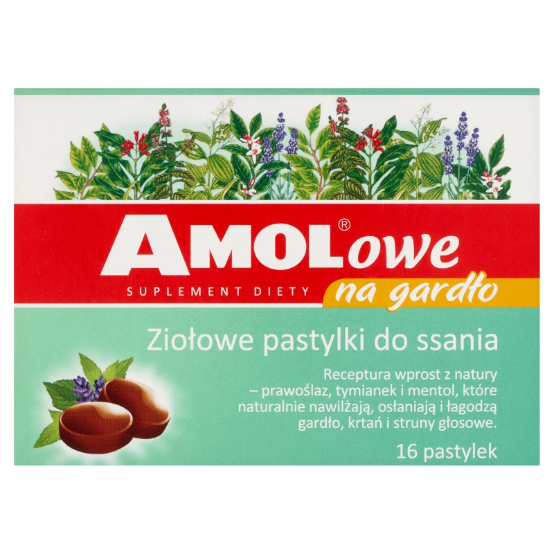 Amolowe , ziołowe pastylki, 16 szt. KRÓTKA DATA 30.05.2025