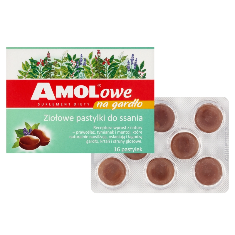 Amolowe , ziołowe pastylki, 16 szt. KRÓTKA DATA 30.05.2025
