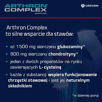 Arthron Complex , tabletki ze składnikami wspierającymi tkankę chrzęstną, 60 szt.