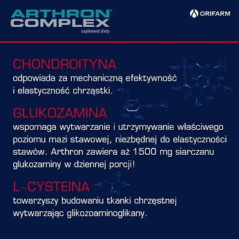 Arthron Complex , tabletki ze składnikami wspierającymi tkankę chrzęstną, 60 szt.