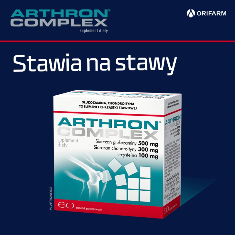 Arthron Complex, tabletki  ze składnikami wzmacniającymi stawy, 90 szt.