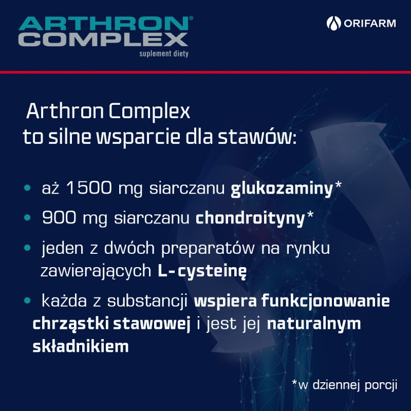 Arthron Complex, tabletki  ze składnikami wzmacniającymi stawy, 90 szt.