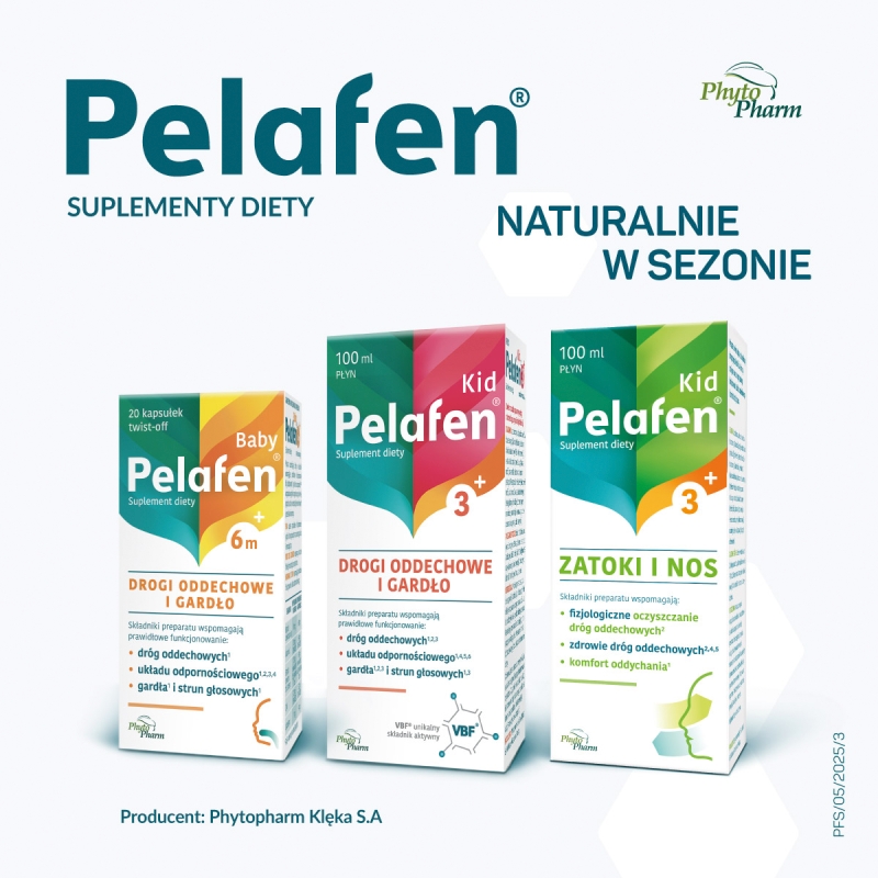 Pelafen Kid 3+, syrop ze składnikami wspomagającymi odporność, 100 ml