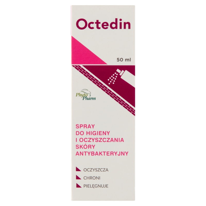 Octedin, spray antybakteryjny do higieny i oczyszczania skóry, 50 ml