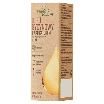 Olej rycynowy, butelka z aplikatorem, 30 ml