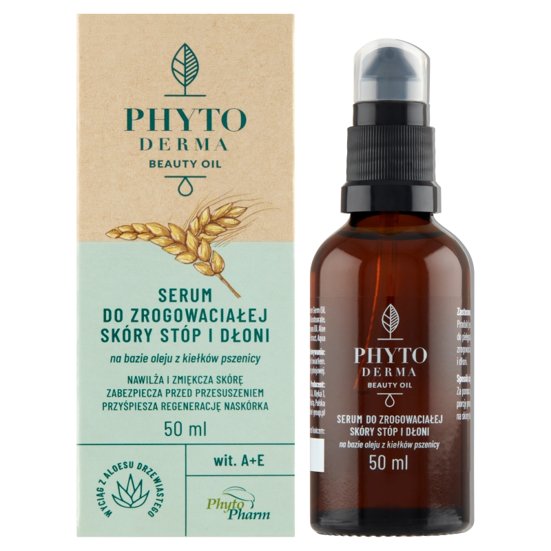 Phytoderma Beauty Oil, serum do zrogowaciałej skóry stóp i dłoni, 50 ml