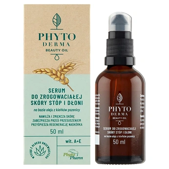 Phytoderma Beauty Oil, serum do zrogowaciałej skóry stóp i dłoni, 50 ml