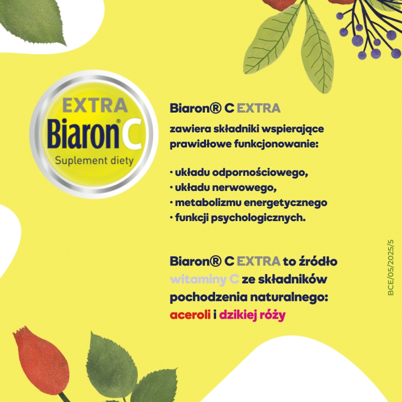 Biaron C Extra, krople zawierające wit. C ze składników pochodzenia naturalnego, 30 ml