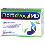 Fiorda Vocal MD miękkie pastylki na ból gardła o smaku owoców leśnych, 30 szt.