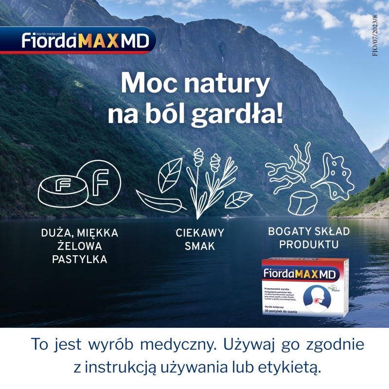 Fiorda MAX MD, pastylki do ssania , 30 szt.