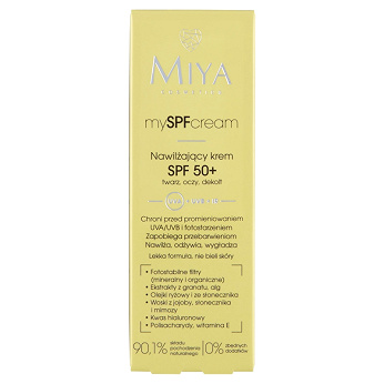 Miya mySPFcream, krem nawilżający SPF 50+, 40 ml