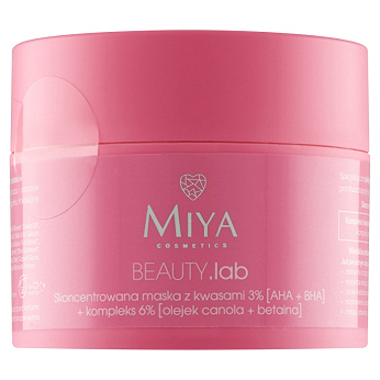 Miya BEAUTY.lab , skoncentrowana maska z kwasami, 50 g